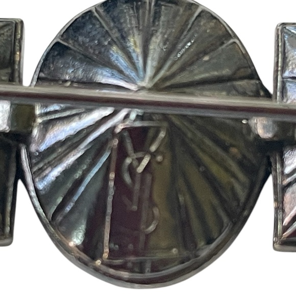 Vintage YSL Faceted Crystal Brooch (t74) - Picture 5 of 7